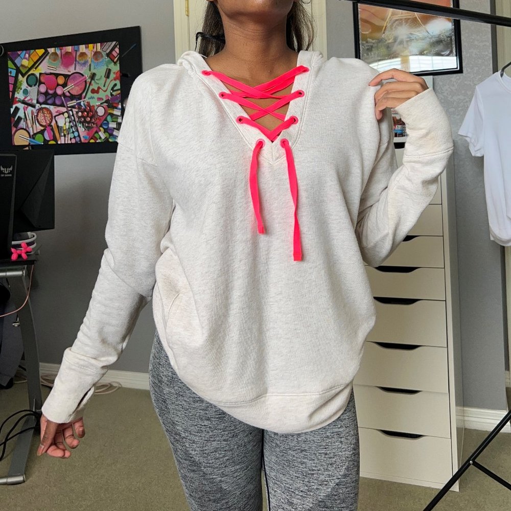 Victoria's Secret Sport Hoodie-Small/White